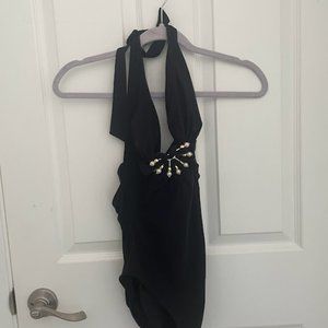 BUNDLE 3/$50 or 5/$100 Swimwear- One piece Black, beaded